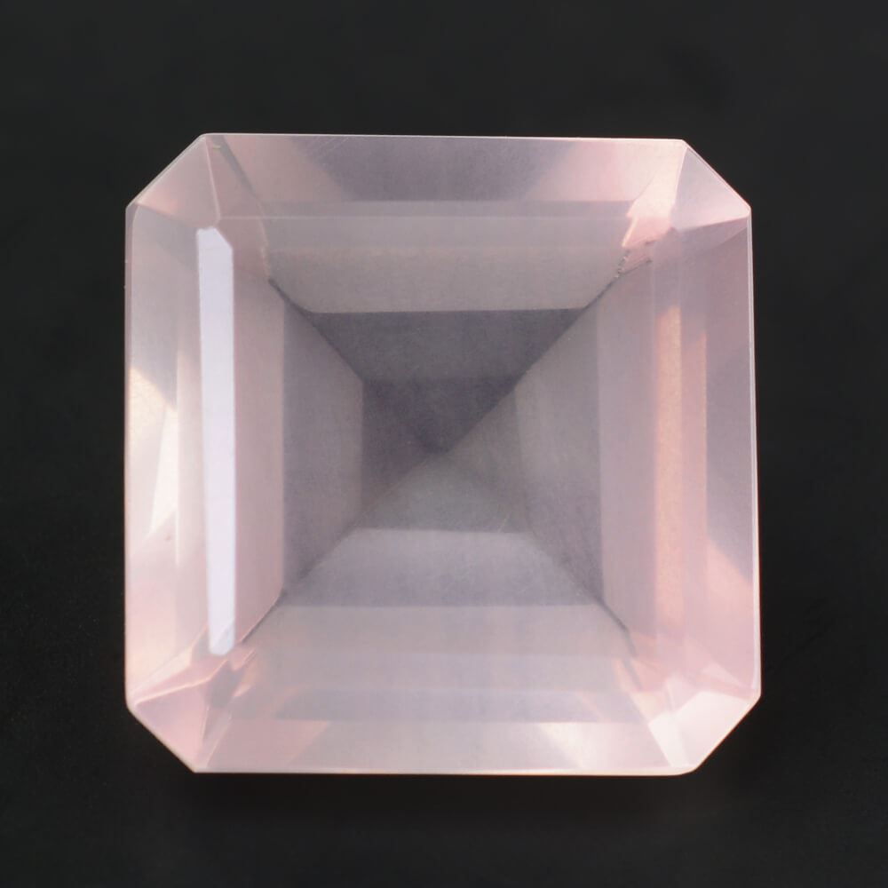 ROSE QUARTZ CUT SQUARE OCTAGON TRANSPARENT (MEDIUM)14MM 11.16 Cts.