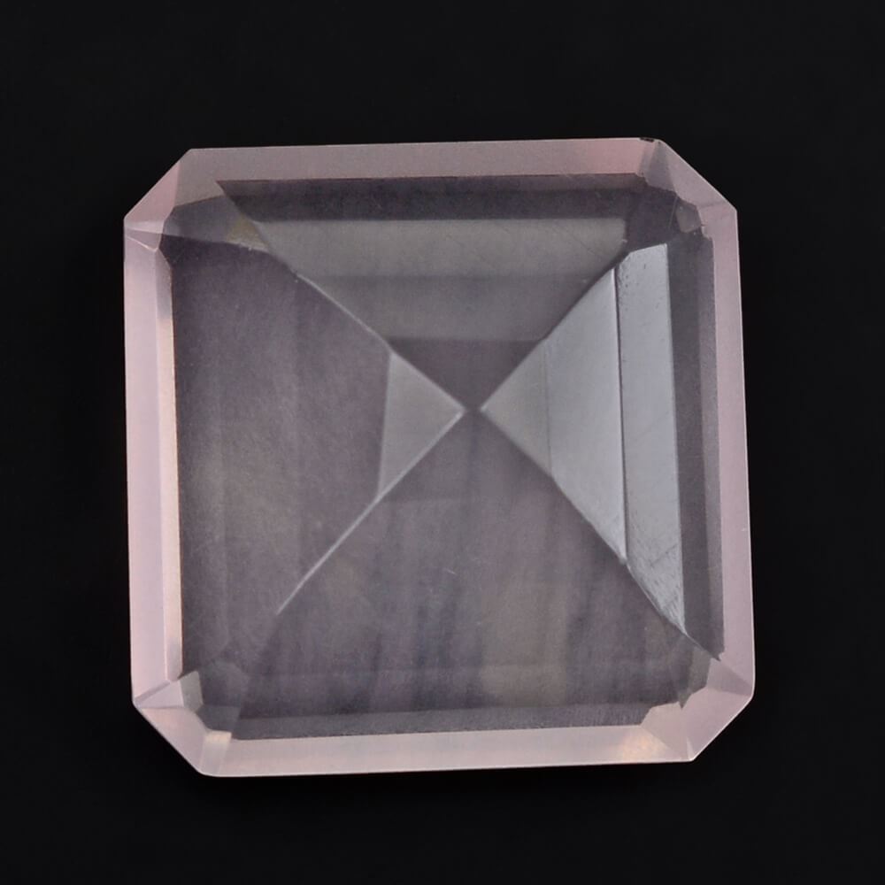 ROSE QUARTZ CUT SQUARE OCTAGON TRANSPARENT (MEDIUM)14MM 11.16 Cts.