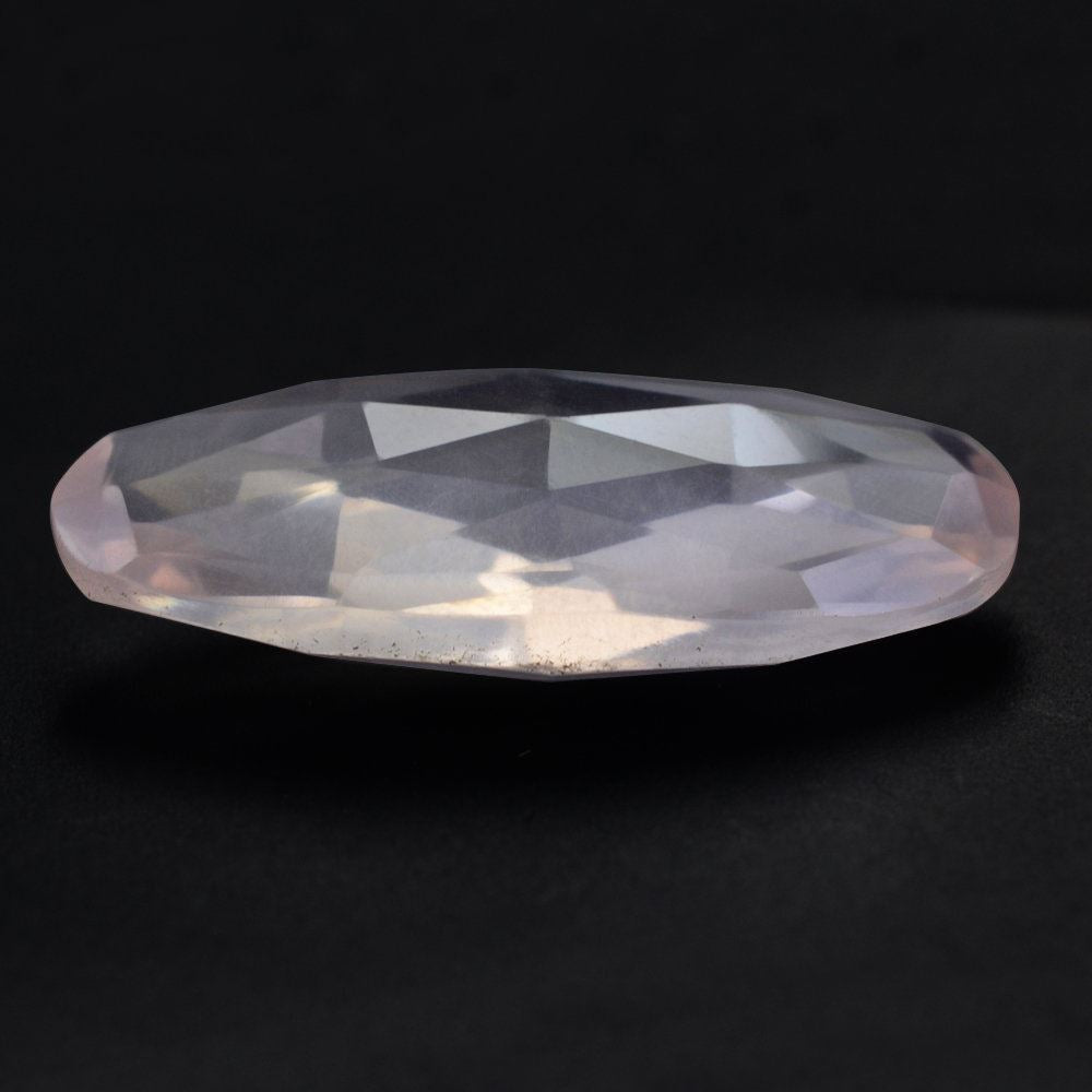 ROSE QUARTZ ROSE CUT BRIOLETTE OVAL 20X10MM 6.10 Cts.