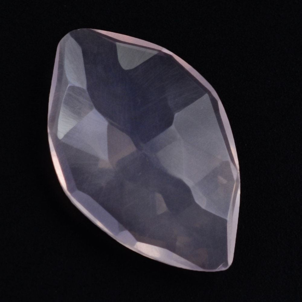 ROSE QUARTZ ROSE CUT BRIOLETTE IRREGULAR ONION SHAPE 14X9MM 2.73 Cts.