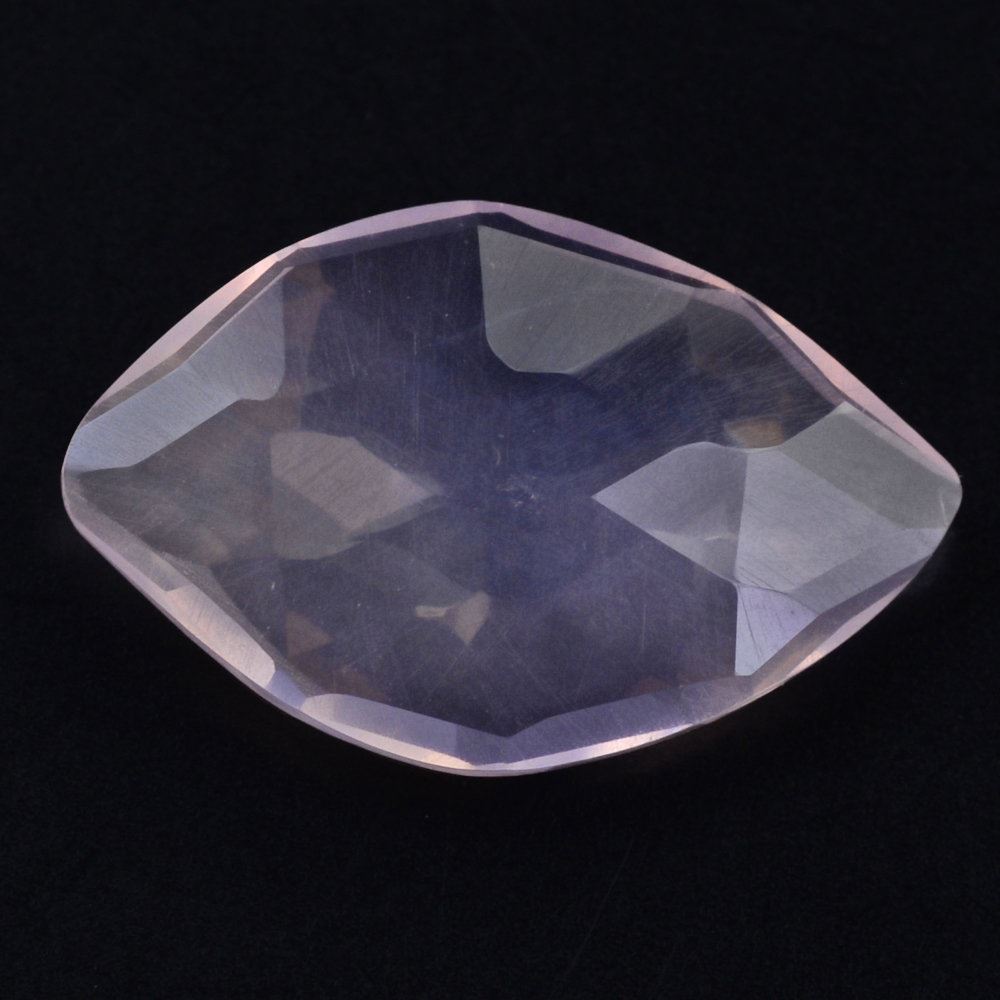 ROSE QUARTZ ROSE CUT BRIOLETTE IRREGULAR ONION SHAPE 14X9MM 2.73 Cts.