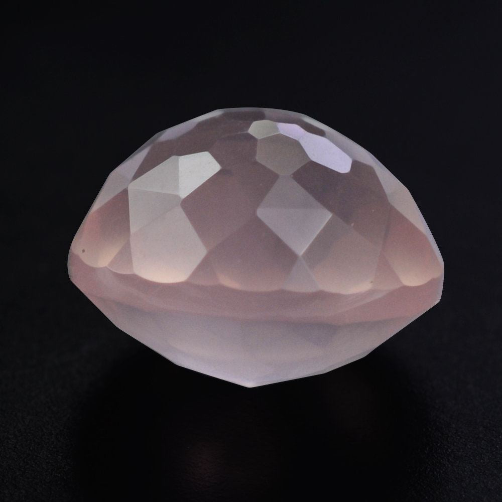 ROSE QUARTZ IRREGULAR CUT HIGH DOME ROUND 9MM 3.30 Cts.