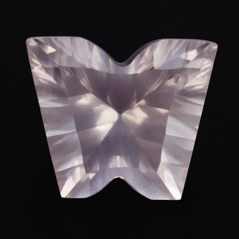 ROSE QUARTZ CONCAVE BUTTERFLY (DES#64) 12X10MM 4.30 Cts.