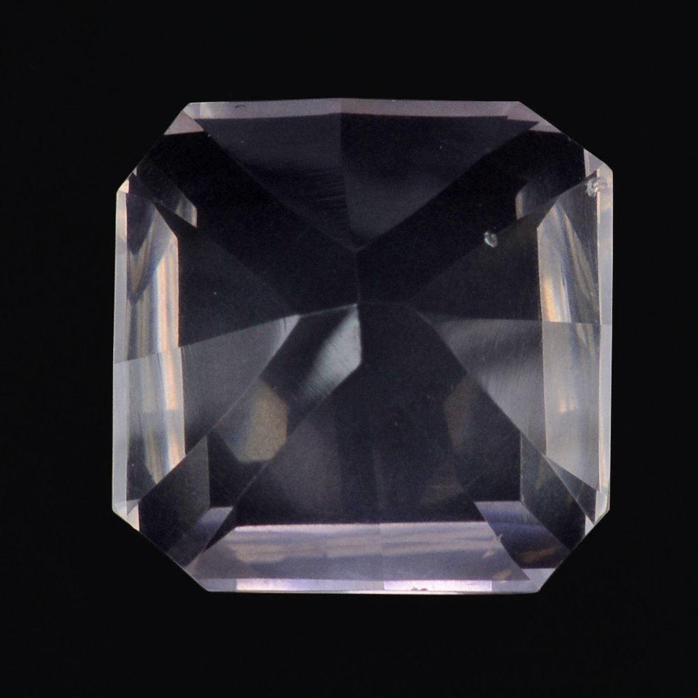 ROSE QUARTZ ASCHER CONCAVE SQUARE-OCTAGON (DES#139) 10MM 3.89 Cts.