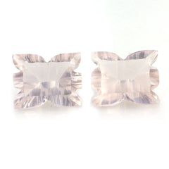 ROSE QUARTZ CONCAVE BOW (DES#50) 11X9MM 3.81 Cts.