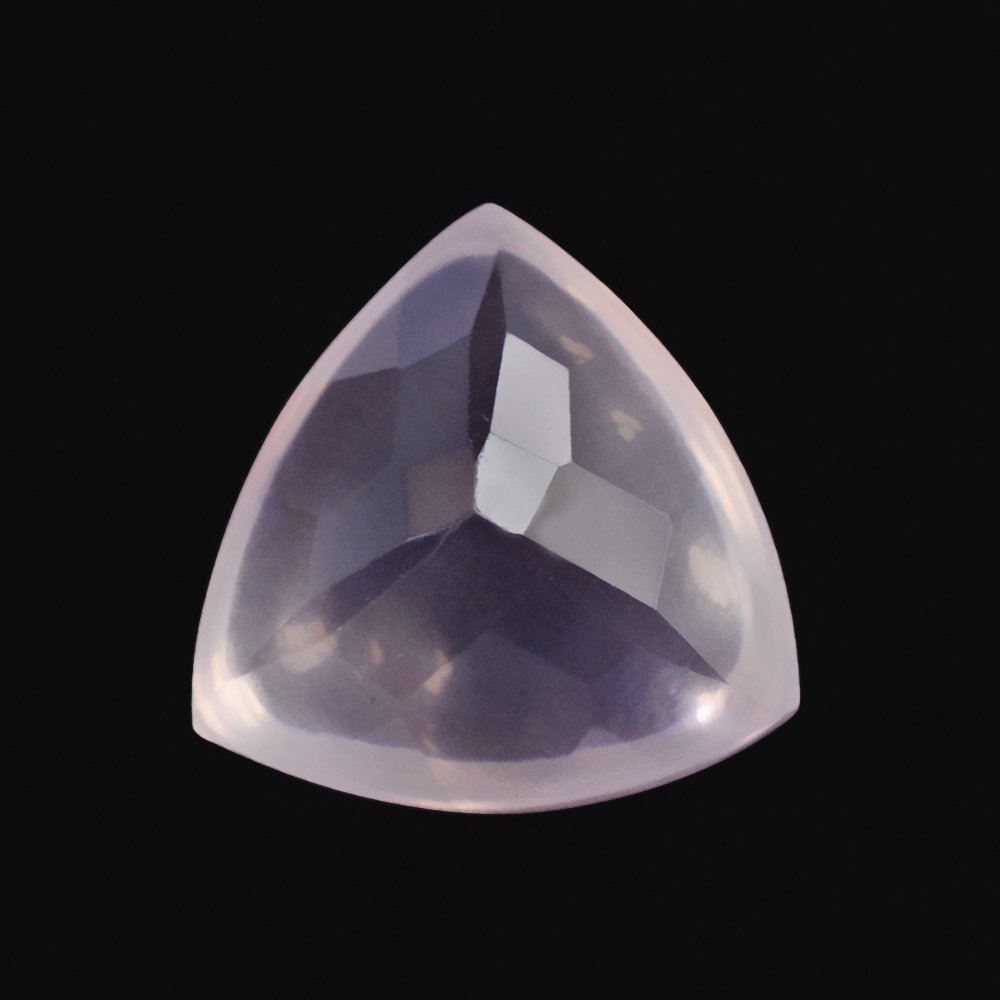 ROSE QUARTZ BUFFTOP TRILLION 10MM 3.03 Cts.