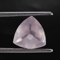 ROSE QUARTZ BUFFTOP TRILLION 10MM 3.03 Cts.