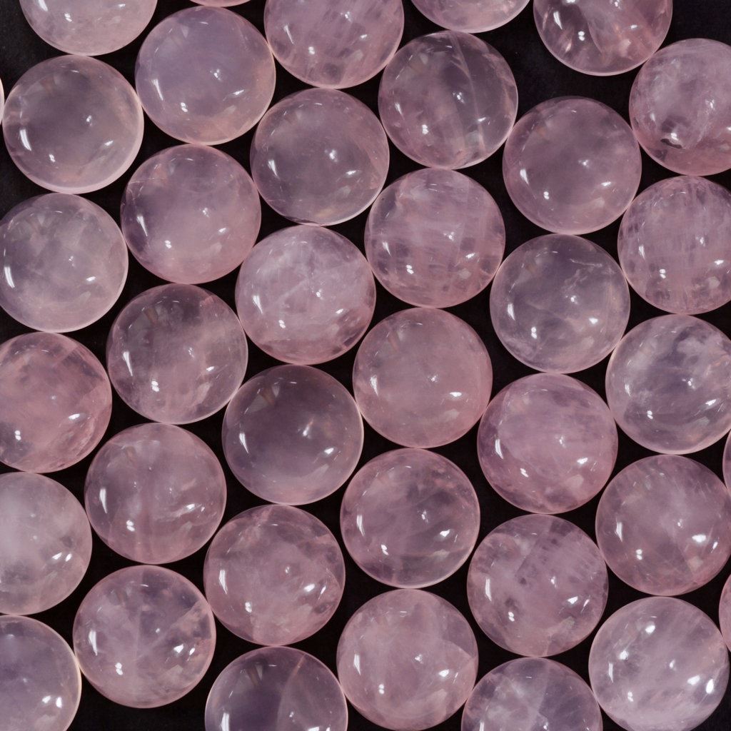 ROSE QUARTZ ROUND CAB (PINK) (SI) 15MM 11.27 Cts.