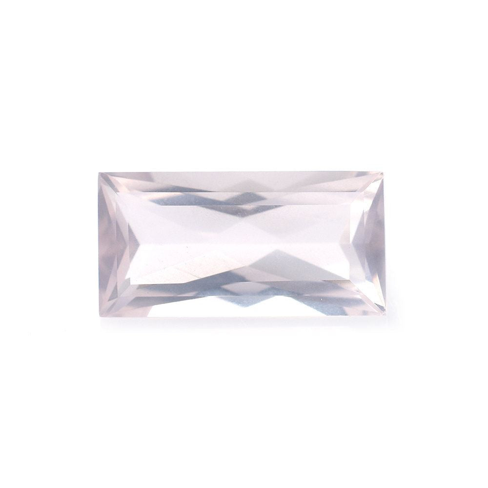 ROSE QUARTZ CUT RECTANGLE (SEMI-MILKY/FINE) 10X5MM 1.39 Cts.