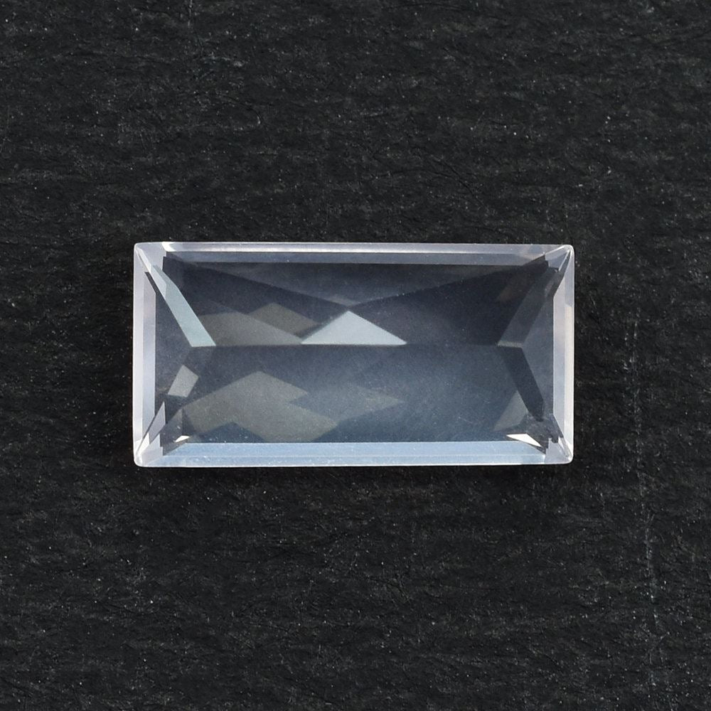 ROSE QUARTZ CUT RECTANGLE (SEMI-MILKY/FINE) 10X5MM 1.39 Cts.