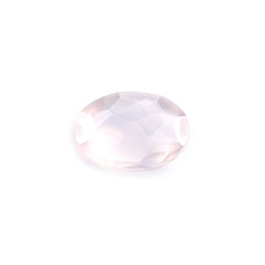 ROSE QUARTZ IRREGULAR CUT BRIOLETTE OVAL (SEMI-MILKY) 7X5MM 0.69 Cts.