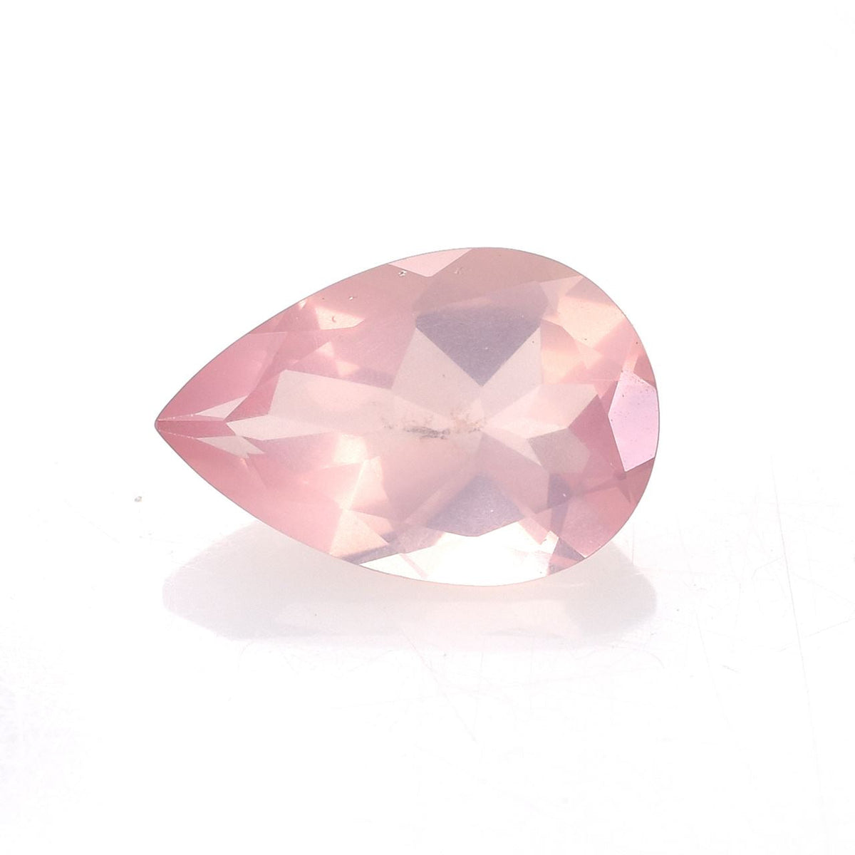 ROSE QUARTZ CUT PEAR (MILKY)(SUPER)(CLEAN) 12.00X8.00 MM 2.60 Cts.