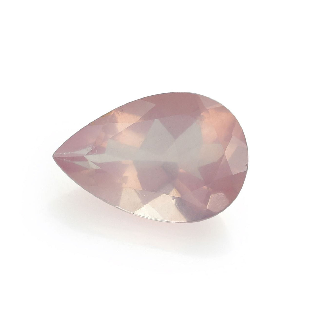 ROSE QUARTZ CUT PEAR (SEMI MILKY)(SUPER SUPER EXTRA)(SI) 12.00X8.00 MM 2.50 Cts.