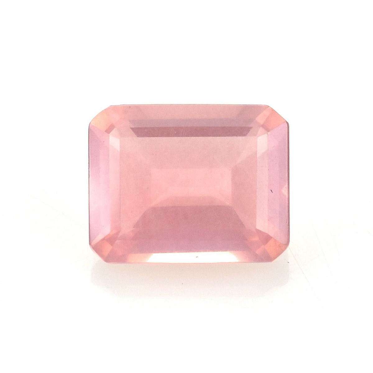 ROSE QUARTZ STEP CUT OCTAGON (SEMI MILKY)(SUPER SUPER EXTRA)(SI) 10.00X8.00 MM 2.92 Cts.