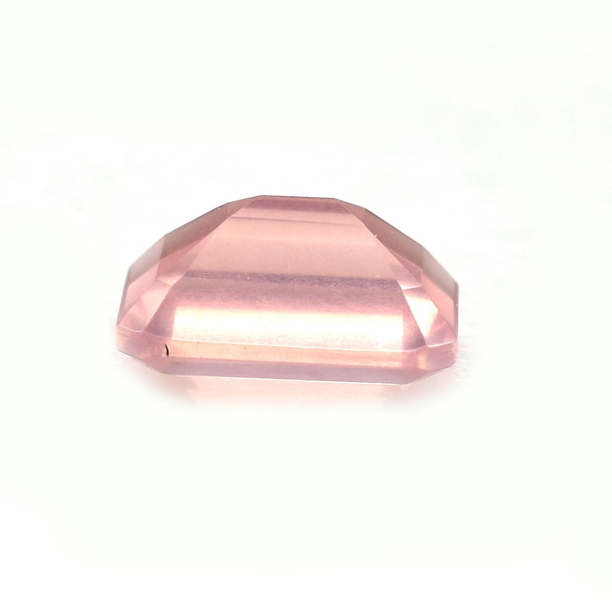 ROSE QUARTZ STEP CUT OCTAGON (SEMI MILKY)(SUPER SUPER EXTRA)(SI) 10.00X8.00 MM 2.92 Cts.