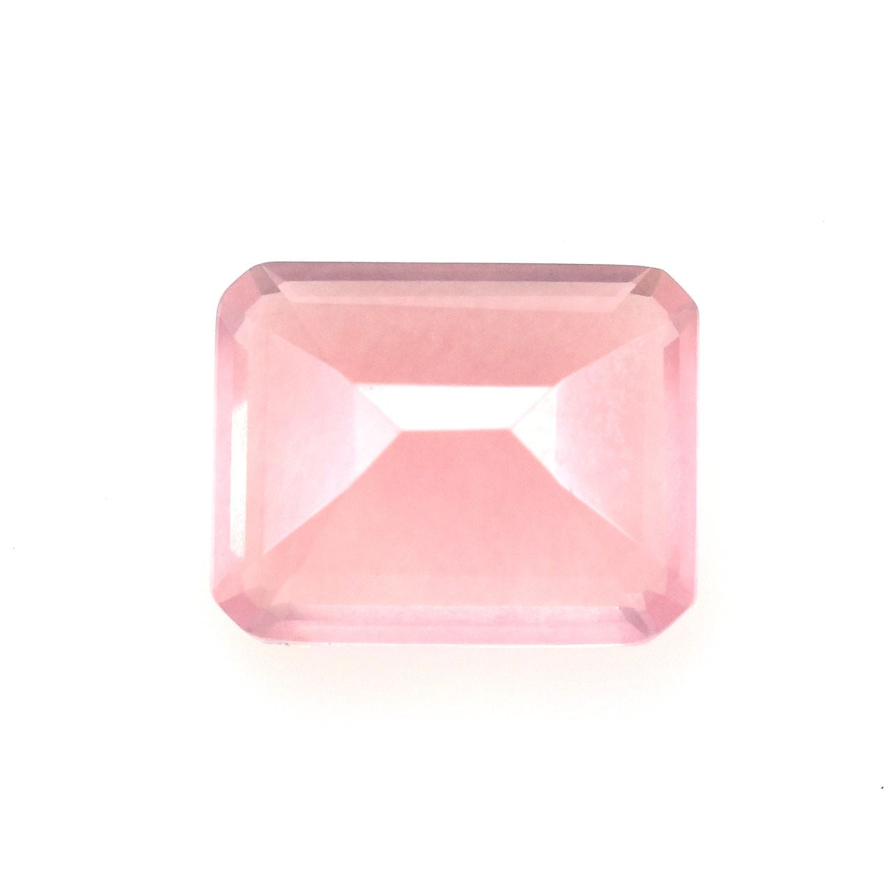 ROSE QUARTZ STEP CUT OCTAGON (SEMI MILKY)(SUPER SUPER EXTRA)(SI) 10.00X8.00 MM 2.92 Cts.