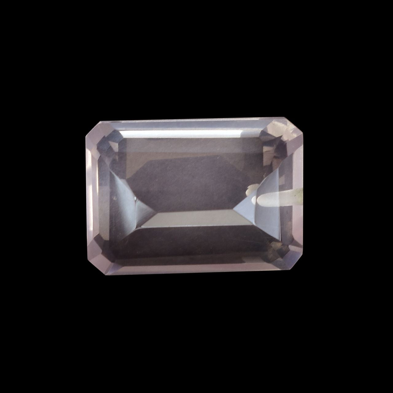 ROSE QUARTZ STEP CUT OCTAGON (LITE)(CLEAN)(H/D-0.90MM) 14.00X10.00 MM 6.45 Cts.