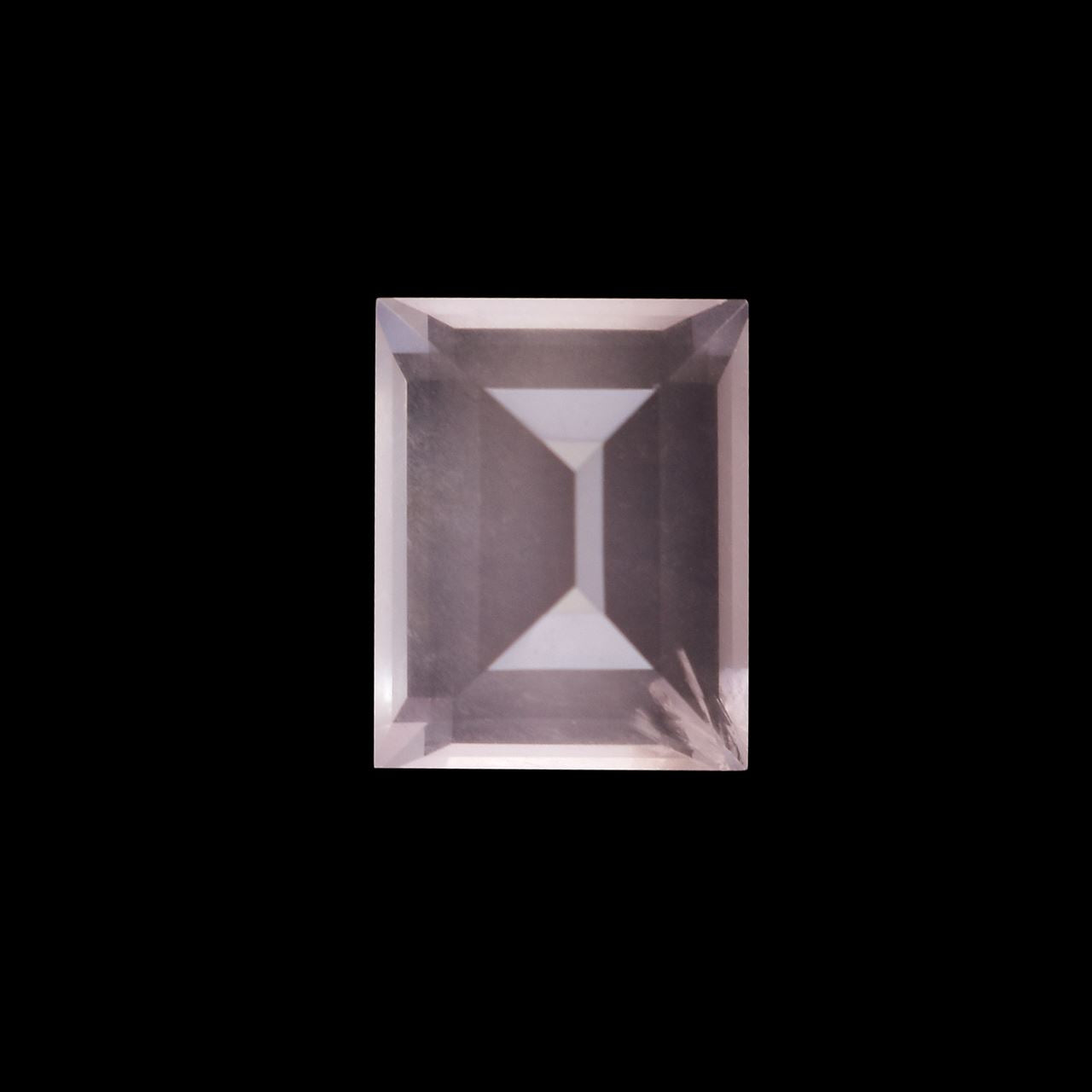 ROSE QUARTZ STEP CUT RECTANGLE (NORMAL)(CLEAN) 10.00X8.00 MM 3.15 Cts.