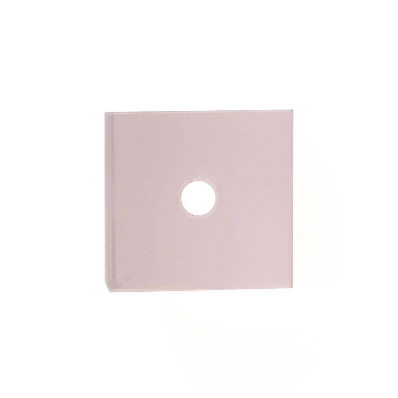 ROSE QUARTZ CUBE SHAPE (2 SIDE DRILLED)(H/D-2.00MM)(SUPER)(CLEAN)(TRANSPARENT) 10.00X10.00 MM 12.36 Cts.