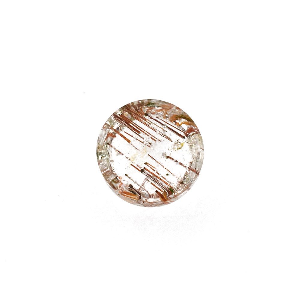 RED RUTILE QUARTZ ROUND CAB 6MM 0.89 Cts.