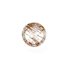 RED RUTILE QUARTZ ROUND CAB 6MM 0.89 Cts.