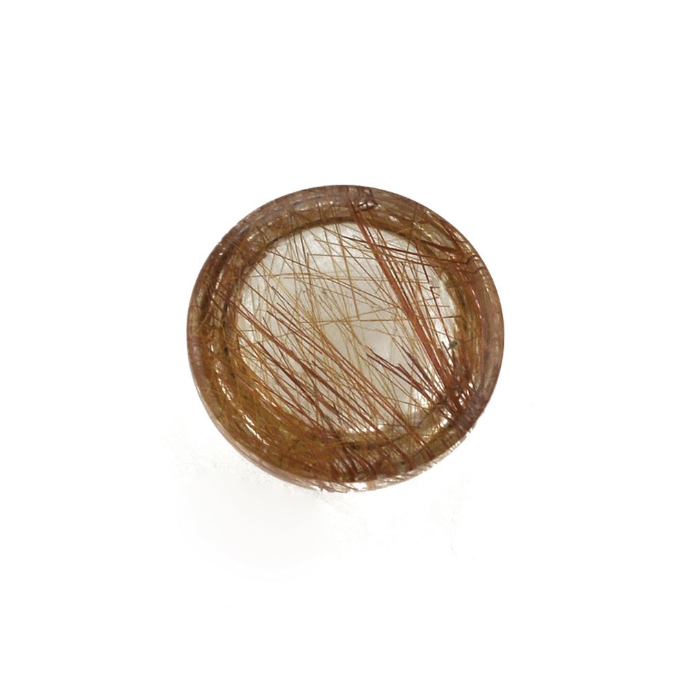 RED RUTILE QUARTZ ROUND CAB 10MM 3.78 Cts.