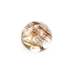 RED RUTILE QUARTZ ROUND CAB 4MM 0.29 Cts.