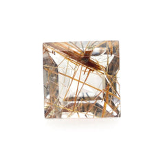 RED RUTILE QUARTZ CUT SQUARE 4MM 0.32 Cts.