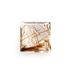 RED RUTILE QUARTZ CUT SQUARE 4MM 0.32 Cts.