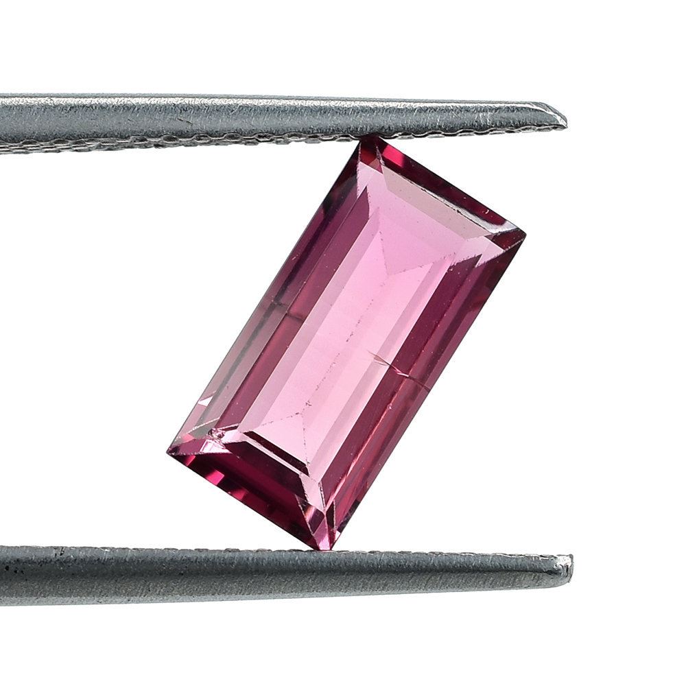 RED TOURMALINE STEP CUT RECTANGLE (MEDIUM/SI) 10X5MM 1.40 Cts.