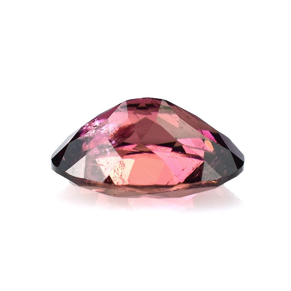 RED TOURMALINE CUT OVAL (DARK/HI) 11X9MM 3.38 Cts.