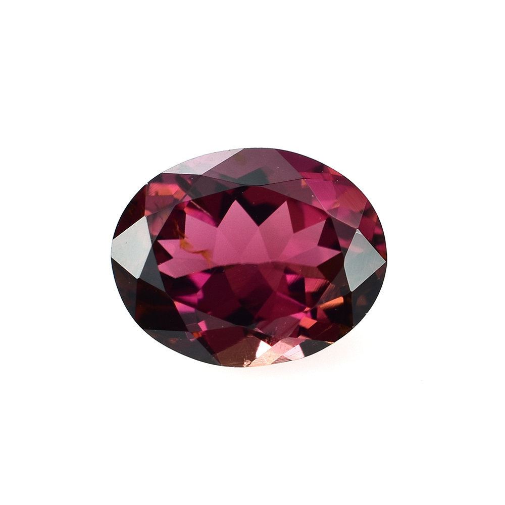 RED TOURMALINE CUT OVAL (DARK/HI) 10X8MM 2.65 Cts.