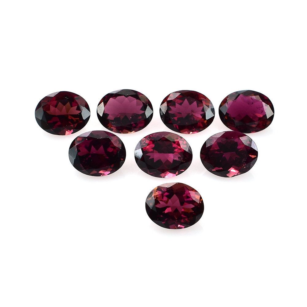 RED TOURMALINE CUT OVAL (DARK/HI) 10X8MM 2.65 Cts.