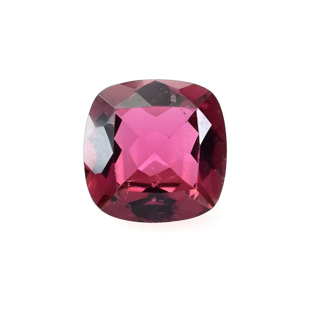 RED TOURMALINE CUT CUSHION (DARK/SI) 8X8MM 2.26 Cts.