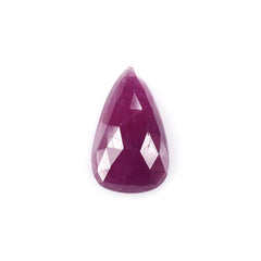 RUBY ROSE CUT TAPERED CAB 14X8MM 4.36 Cts.