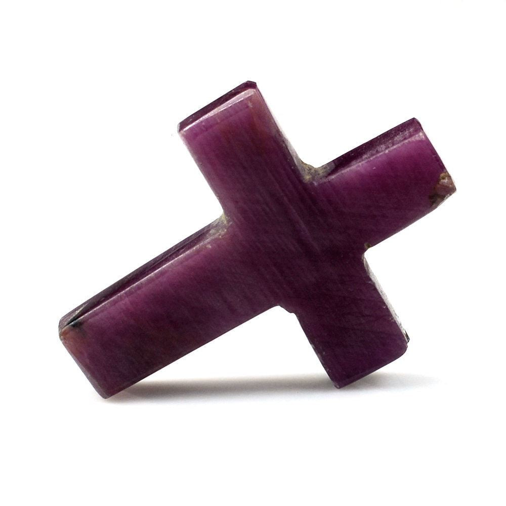 RUBY CROSS 22X17MM 13.30 Cts.