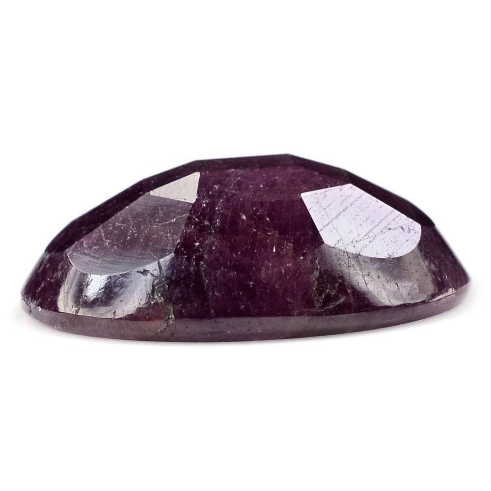 RUBY STEP CUT OVAL CAB 19X16MM 17.40 Cts.