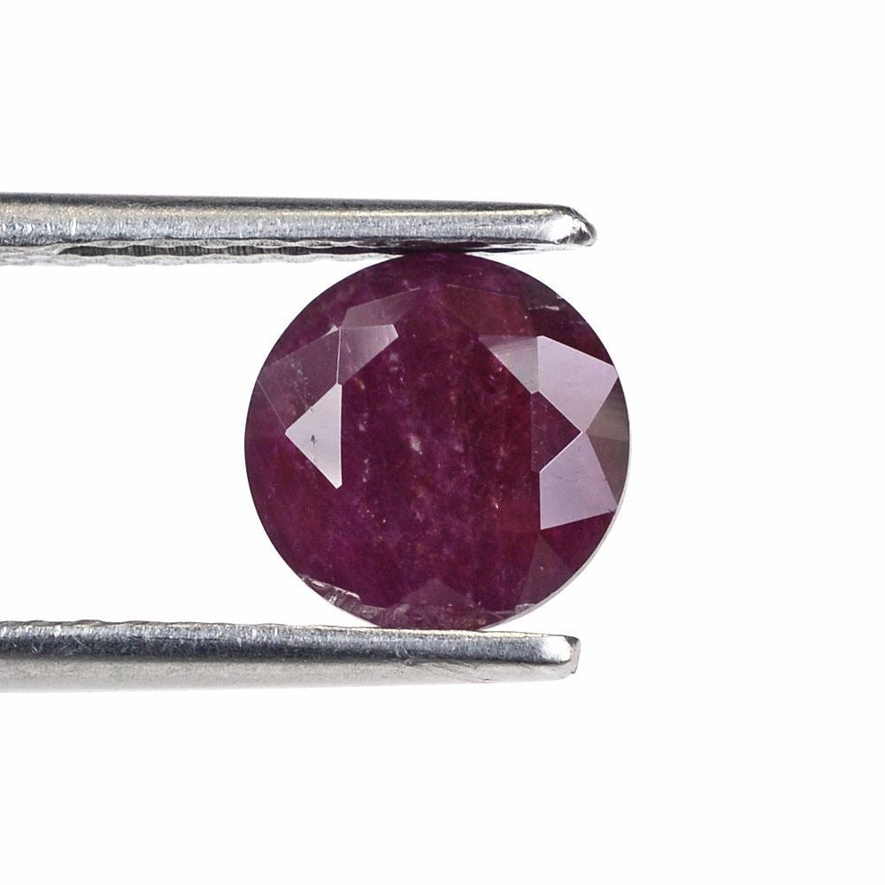 RUBY CUT ROUND 8MM 2.74 Cts.