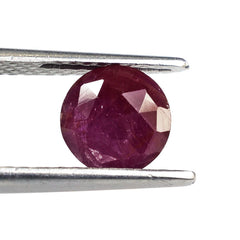 RUBY ROSE CUT BRIOLETTE ROUND 8MM 2.70 Cts.