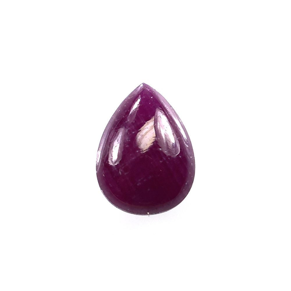 RUBY PLAIN LENTIL PEAR 8X6MM 1.89 Cts.