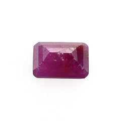RUBY STEP CUT OCTAGON (OPAQUE/RED) 4.00X2.50 MM& 0.25 CTS