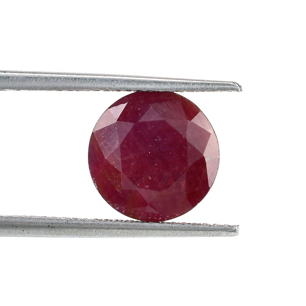 RUBY CUT ROUND (RED/CLEAN/OPAQUE) 10.00X10.00 MM 4.85 CTS