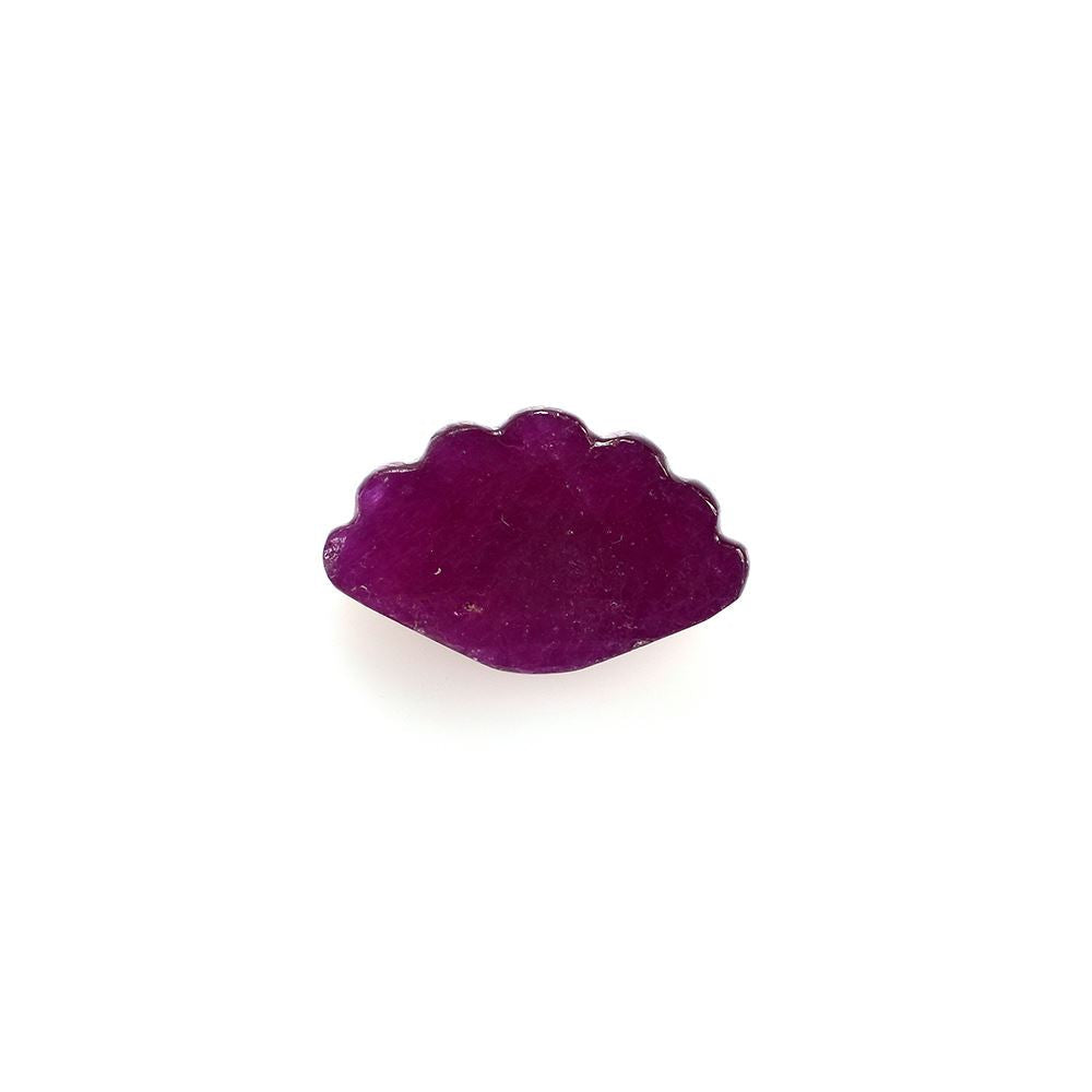 RUBY INDIAN CARVED MELON FLOWER (INCLUSION CLEAN) 16.00X10.00 MM 8.40 CTS