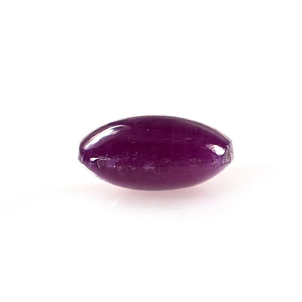 RUBY INDIAN PLAIN LENTIL CUSHION (OPAQUE)(MEDIUM)(CLEAN) 7.00X6.00 MM 1.57 CTS