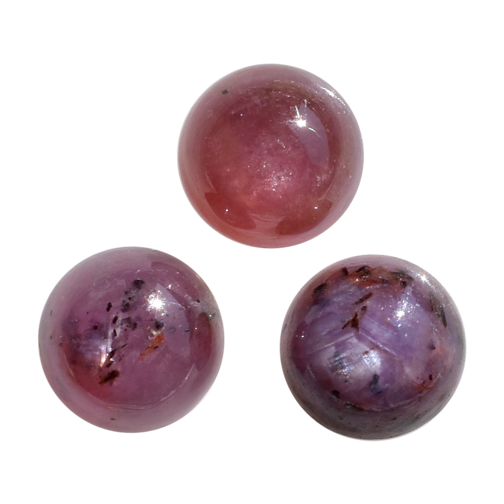 STAR RUBY ROUND CAB 6MM 1.26 Cts.