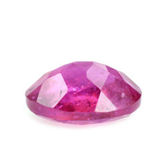 GLASSFILLED RUBY CUT OVAL 10X8MM 3.70 Cts.