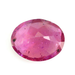 GLASSFILLED RUBY CUT OVAL 10X8MM 3.70 Cts.