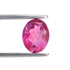 GLASSFILLED RUBY CUT OVAL 10X8MM 3.70 Cts.