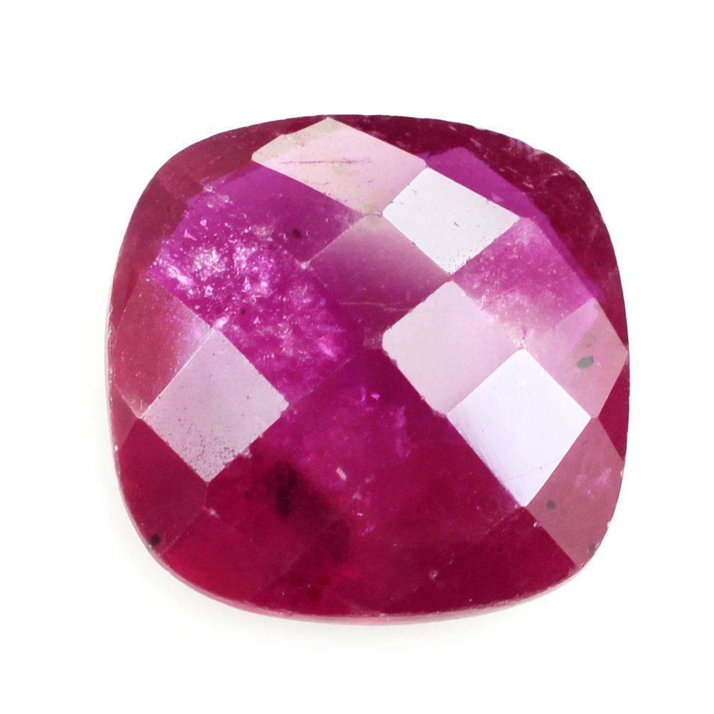 GLASSFILLED RUBY CUT OVAL 16X12MM 13.40 Cts.