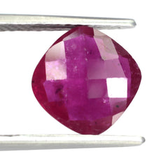 GLASSFILLED RUBY CUT OVAL 16X12MM 13.40 Cts.